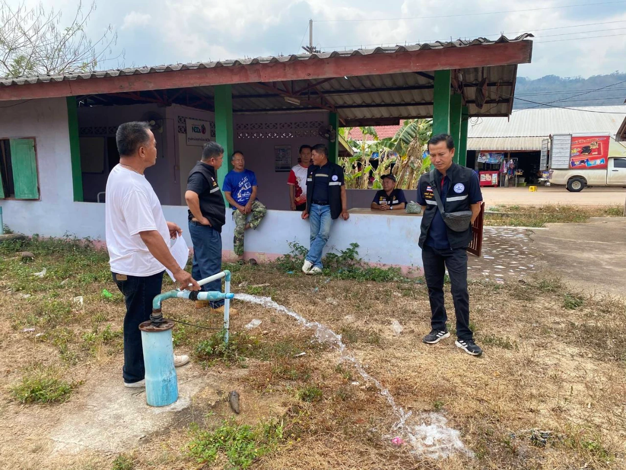 ลงพื้นที่ซ่อมแซมบำรุงระบบประปาหมู่บ้านบ้านบ่อเบี้ยหมู่ 6 ตำบลบ้านบาง