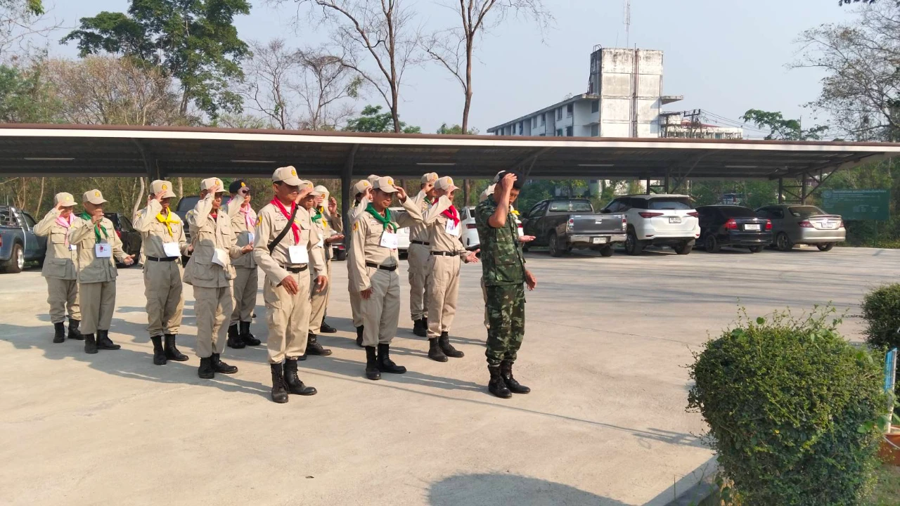 จัดการฝึกอบรมทบทวนอาสาสมัครป้องกันภัยฝ่ายพลเรือน(อปพร)